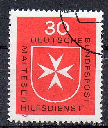 Мальтийская Служба Помощи ФРГ 1969 год  серия из 1 марки