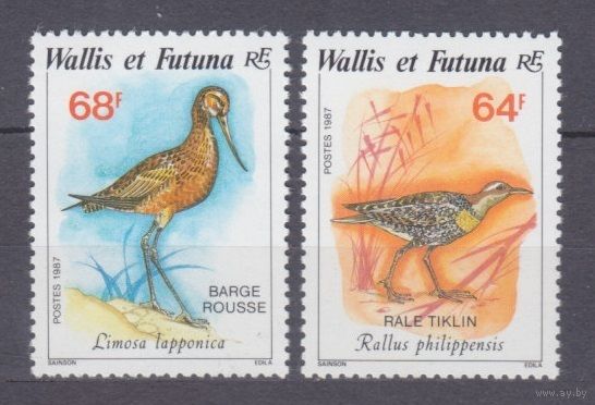 1987 Уоллис и Футуна 544-545 Птицы 4,60 евро