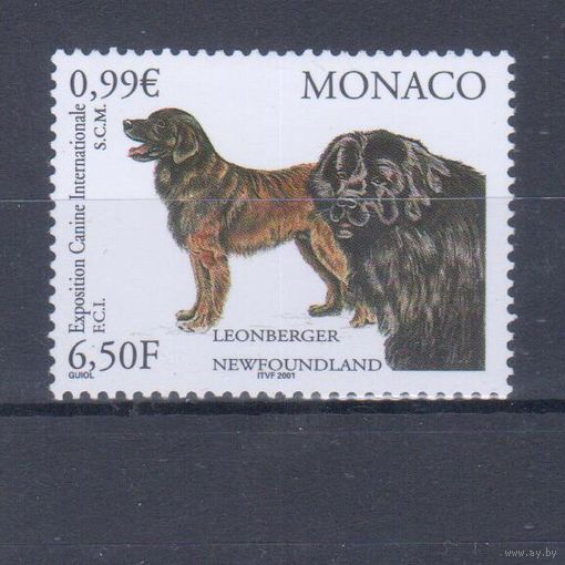 [870] Монако 2001. Фауна.Собаки. Одиночный выпуск. MNH