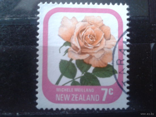Новая Зеландия 1975 Роза 7с