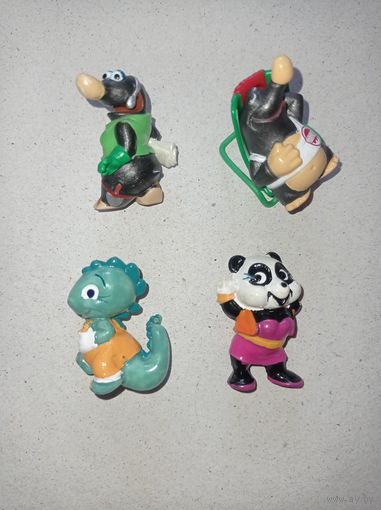 Киндер игрушки Кроты, динозавр, панда ( без ручки)