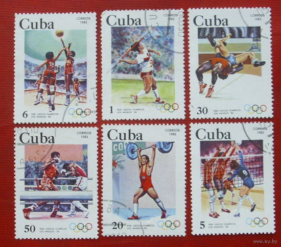 Куба. Спорт. ( 6 марок ) 1983 года. 6-5.