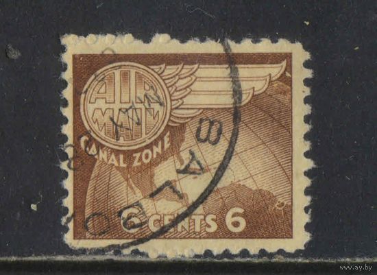 США Управление Зона Панамского канала 1951 Авиа эмблема на фоне глобуса Стандарт #131