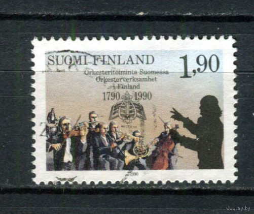 Финляндия - 1990 - 200-летие оркестров в Финляндии - [Mi. 1102] - полная серия - 1 марка. Гашеная.  (Лот 147BG)
