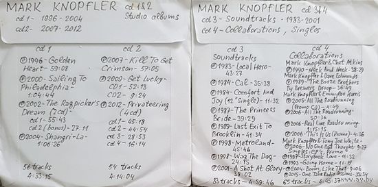 CD MP3 дискография Mark KNOPFLER - 4 CD