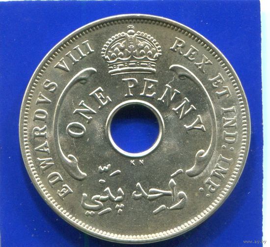 Британская Западная Африка 1 пенни 1936 KN , XF
