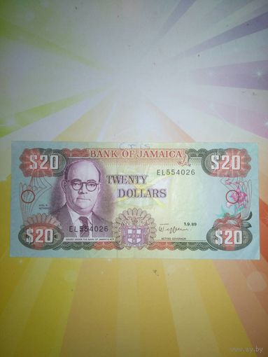 Ямайка 20$  нечастая