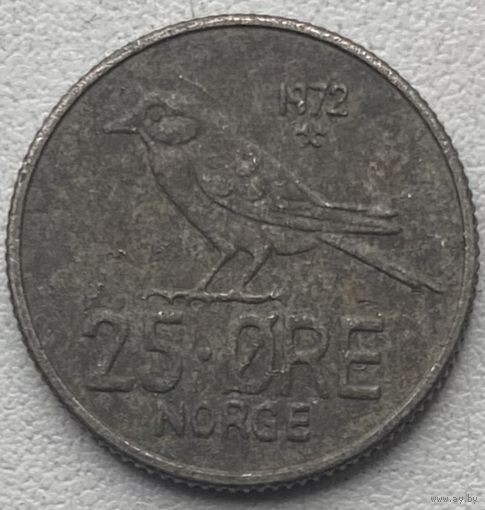 Норвегия 25 эре 1972 г.