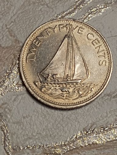 Багамы 25 цент 2000 года .