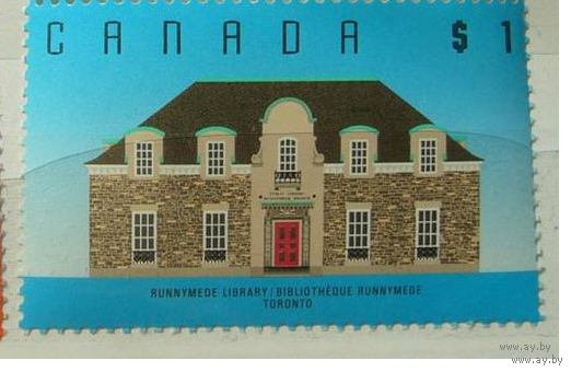 Канада 1989, Железная дорога Архитектура Ми 1132-33**,  библиотека