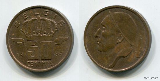 Бельгия. 50 сантимов (1985, BELGIE)