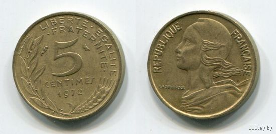 Франция. 5 сантимов (1972)