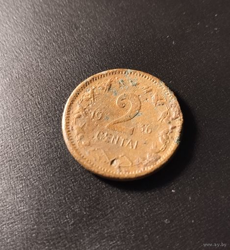 2 цента 1936 Литва