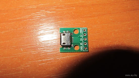 Разъем гнездо micro USB на плате