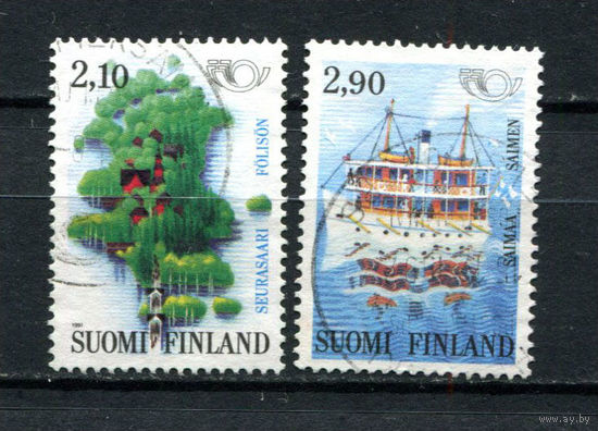 Финляндия - 1991 - Север, туризм - [Mi. 1142-1143] - полная серия - 2 марки. Гашеные.  (Лот 144BG)
