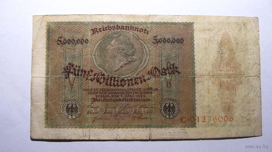 Германия Ro88 . 1 миллион марок 1923