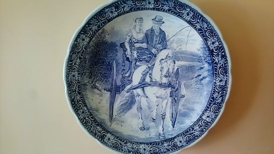Настенная тарелка Delfts.Бельгия 1950 г.