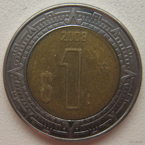 Мексика 1 песо 2008 г. (gl)