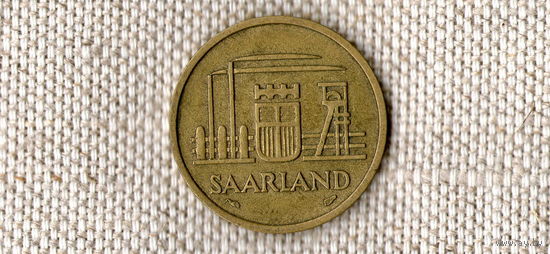 Саарленд Германия 20 франков 1954 //(Ок)