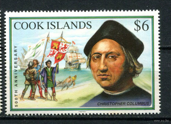 Острова Кука - 1992 - Открытие Америки - [Mi. 1347] - полная серия - 1 марка. MNH.  (Лот 181AU)