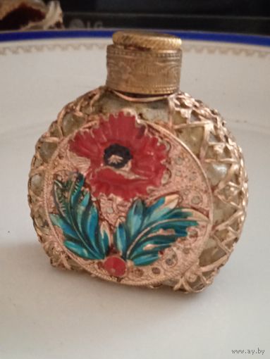 Винтажный парфюмерный флакончик старая Чехословакия