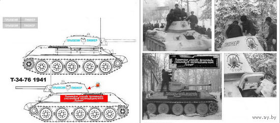 Трафарет для модели танка Т-34-76 - общая ширина блока с надписями - 50 мм.