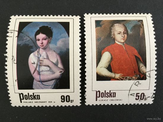 Дети на картинах поляков. Польша,1974, 2 марки из серии