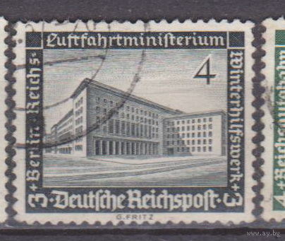 Архитектура Благотворительные марки - Рейх Германия 1936 год лот 13 менее 30 % от каталога по курсу 3 р