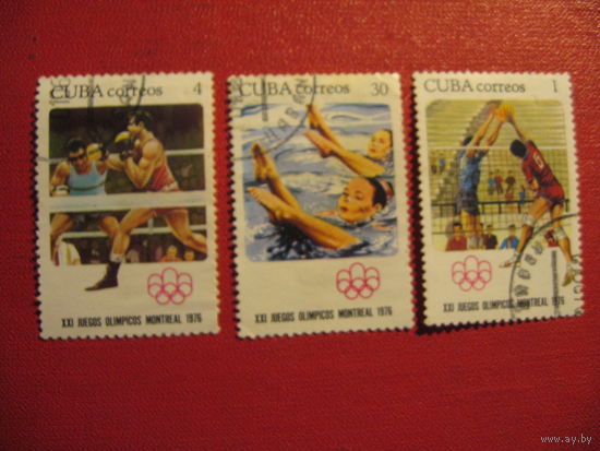 Марка Олимпийские Игры - Монреаль, Канада 1976 год Куба