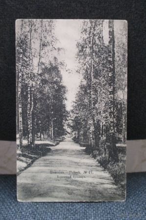 Дореволюционная открытка Полоцка, Берёзовый бульвар