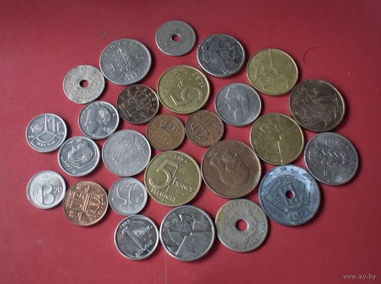 Бельгия. Набор 26 монет.