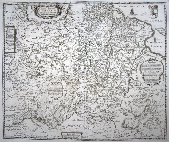 ВКЛ  LITHUANIA Orig. M. Merian, Theatrum 1699