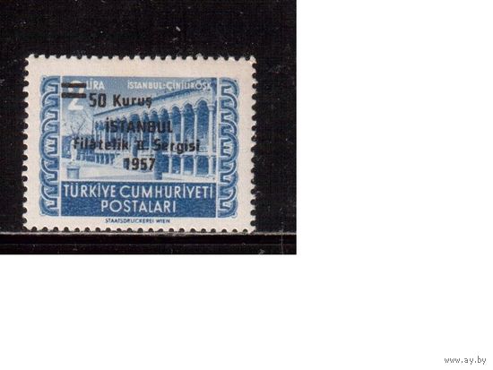 Турция-1957 (Мих.1530),  ** , Над., Филвыставка