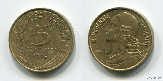 Франция. 5 сантимов (1975)