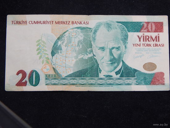 Турция 20 новых лир 2005г.