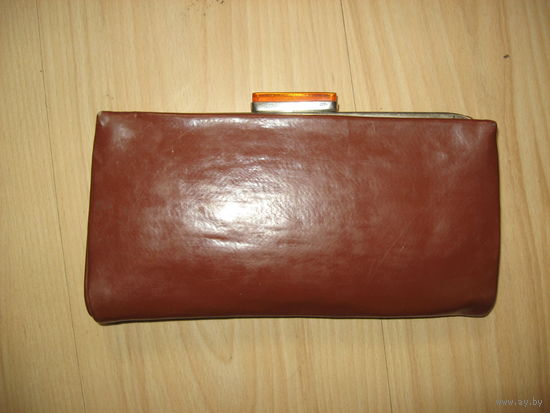 Женская сумочка 1950 года (рыжая кожа)