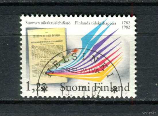 Финляндия - 1982 - 200-летие финских периодических изданий - [Mi. 892] - полная серия - 1 марка. Гашеная.  (Лот 167BA)