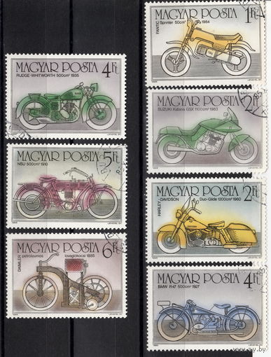 Венгрия 1985 Мотоциклы полная серия