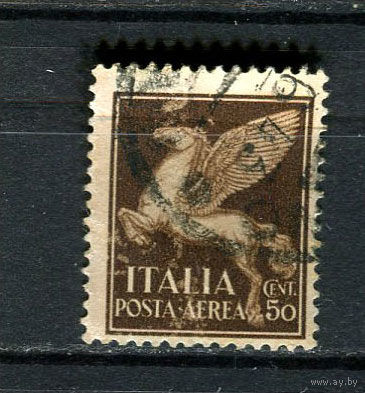 Королевство Италия - 1930 - Пегас 50С - [Mi.328] - 1 марка. Гашеная.  (Лот 45DR)