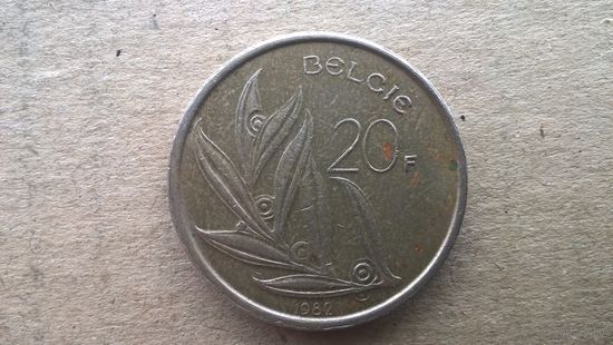 Бельгия 20 франков, 1982'BELGIE' (D-4)