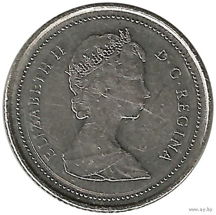 Канада 10 центов 1988