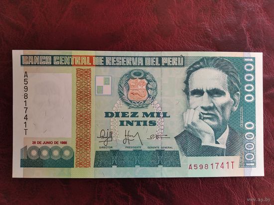 10000 инти Перу 1988 г.