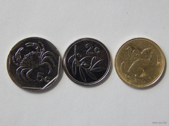 Мальта 1,2,5 центов 1991-2004г
