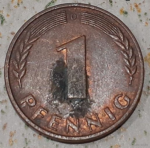 Германия 1 пфенниг, 1950"D" - Мюнхен (7-2-59)
