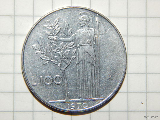 Италия 100 лир 1970