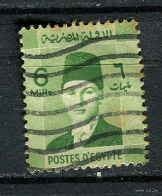 Египет - 1937/1944 - Король Фарук 6М - [Mi.228] - 1 марка. Гашеная.  (LOT Ei6)-T10P38