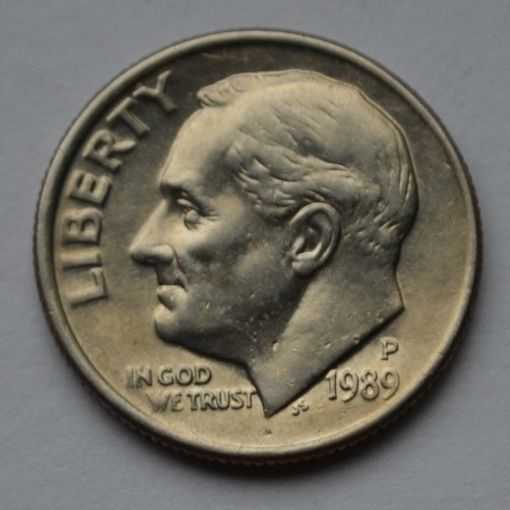 США, 10 центов 1989 г. Р