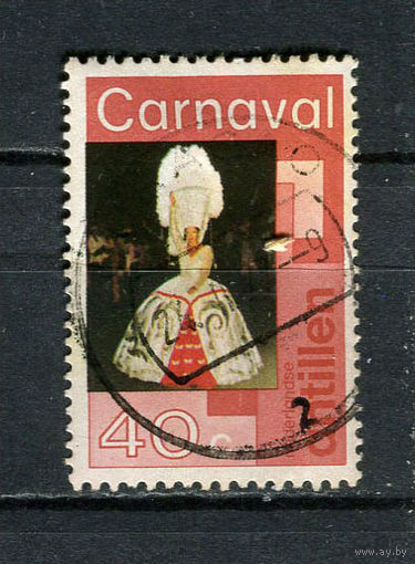 Нидерландские Антильские острова - 1977 - Карнавал в Виллемстаде 40С - [Mi.325] - 1 марка. Гашеная.  (Лот 42ER)-T7P24