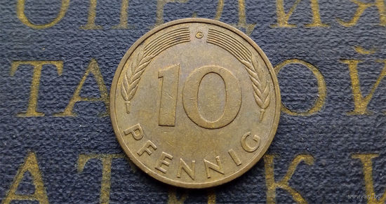 10 пфеннигов 1990 (G) Германия ФРГ #07