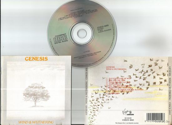 GENESIS - Wind & Wuthering (UK 1986 аудио CD)